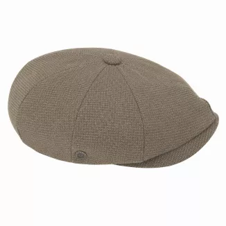 K317C Kaszkiet Męski Brązowo Szary Bawełna Retro Gazeciarz Shelby Elegancki - 7