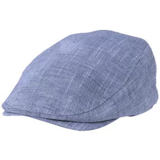 Kaszkiet męski niebieski flat cap bawełniany lekki Polar Fashion K306F - 2