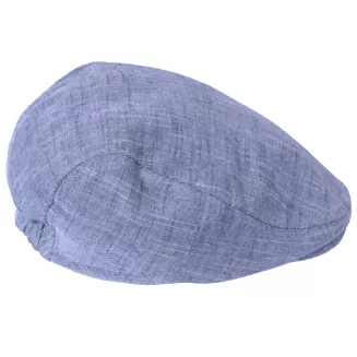 Kaszkiet męski niebieski flat cap bawełniany lekki Polar Fashion K306F - 4