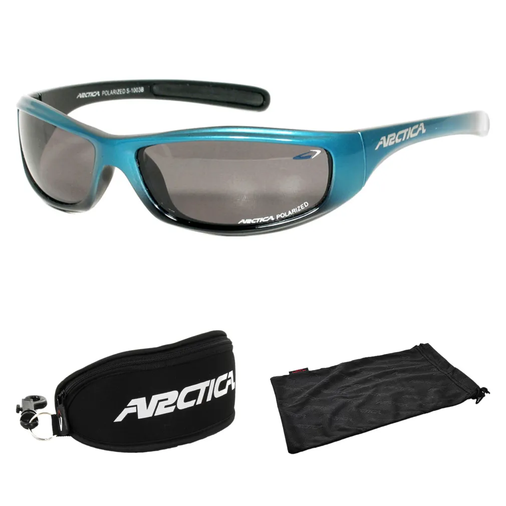 Arctica S1003B Niebieskie DELPHIN Junior Okulary Przeciwsłoneczne Gratisy