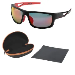 Solano Czarne Okulary przeciwsłoneczne Mirror HD Red z polaryzacją 20076C
