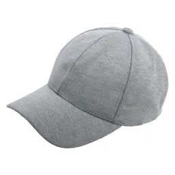 K184A Jasnoszara Bawełniana czapka bejsbolówka