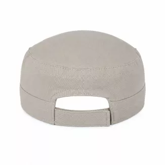 Czapka Patrolówka Polar Fashion Damska Męska z Daszkiem Beżowa Rzep K316B - 8