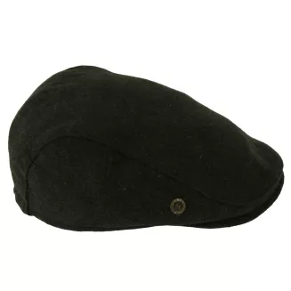 Kaszkiet Męski Brązowy Jodełka z Wełną Ocieplany Klasyczny Flat Cap K323D - 6