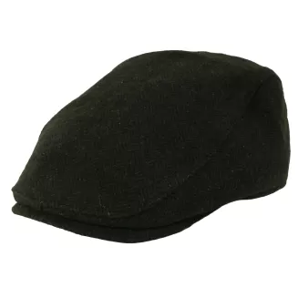 Kaszkiet Męski Brązowy Jodełka z Wełną Ocieplany Klasyczny Flat Cap K323D - 5