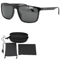 Polar Fashion P8169C3 Męskie Czarne błyszczące  Okulary Polaryzacyjne
