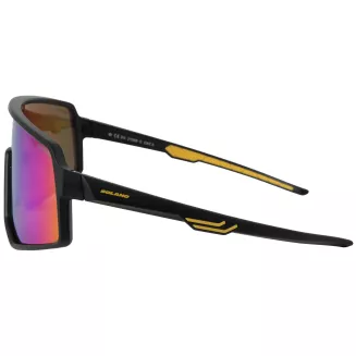Okulary sportowe Solano S21006C polaryzacyjne lustrzanki czarno-żółte UV400 - 7