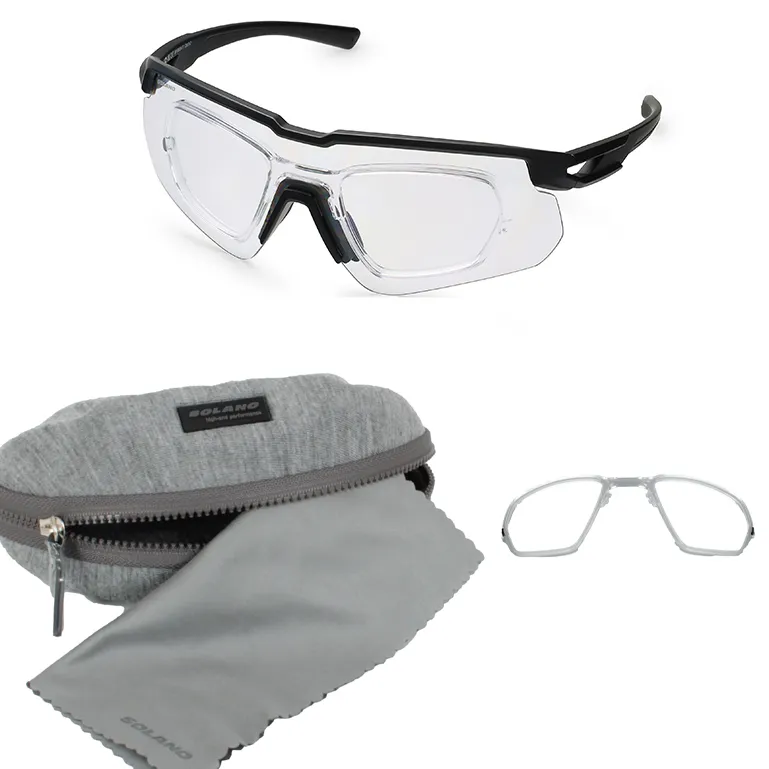 Solano SP60024E – Czarne Sportowe Okulary Fotochromowe z wkładką korekcyjną