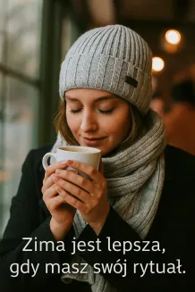 Unisex Szary Komplet Zestaw Czapka i Szal Idealny na Zimę W474A PolarFashion - 6
