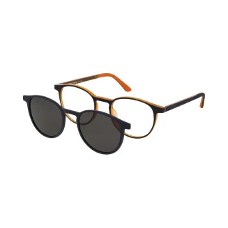 Solano CL50056E Granatowo-Niebieskie Okulary Młodzieżowe z Nakładką Clip-On - 2