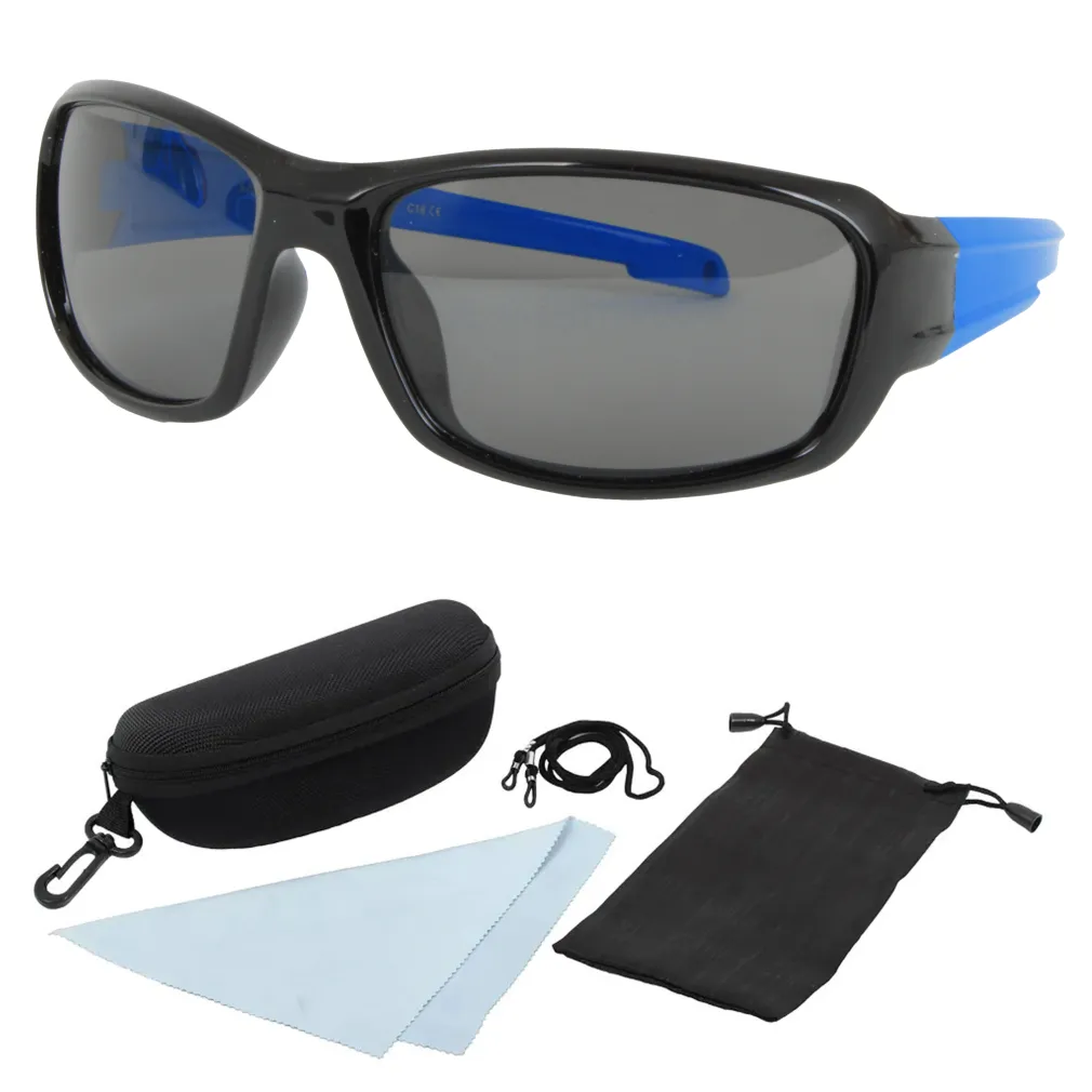 S8193 C18 Black Blue Flexible Sunglasses Children'S Polarized