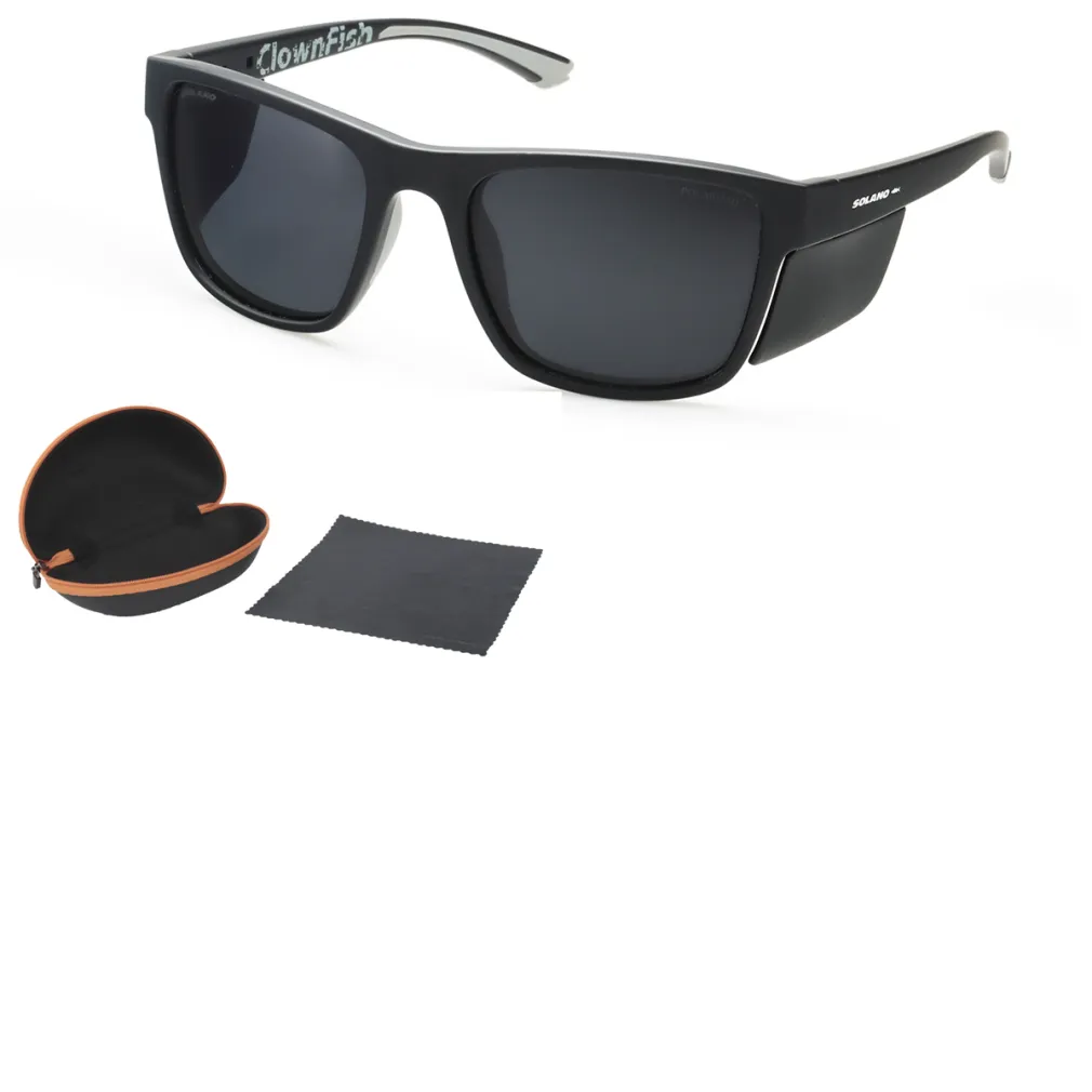 Solano Fishing Solano Okulary Polaryzacyjne 20072A Czarne Osłona Boczna
