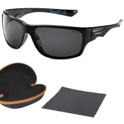 Solano Fishing Czarne Okulary przeciwsłoneczne z polaryzacją FL20068A