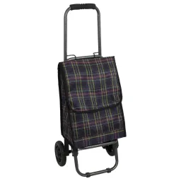 Shopping Bag On Wheels WZ281AC Two-Wheeled Trolley With A Folding Handle