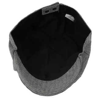 ZESTAW CZAPKA KASZKIET MĘSKI FLAT CAP SZARY + OKULARY POLARYZACYJNE K155AA - 10