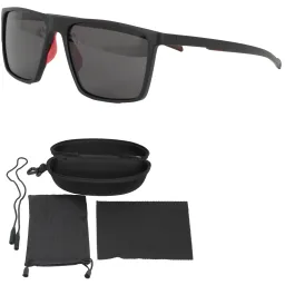 Polar Fashion P8526C1 Męskie Okulary Czarne Matowe Polaryzacyjne UV400