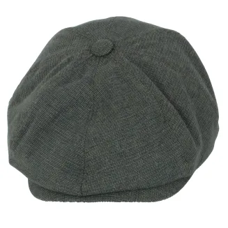 Kaszkiet męski Polar Fashion K268G – Niebiesko-zielony melanż z nutą odwagi - 4