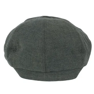 Kaszkiet męski Polar Fashion K268G – Niebiesko-zielony melanż z nutą odwagi - 6