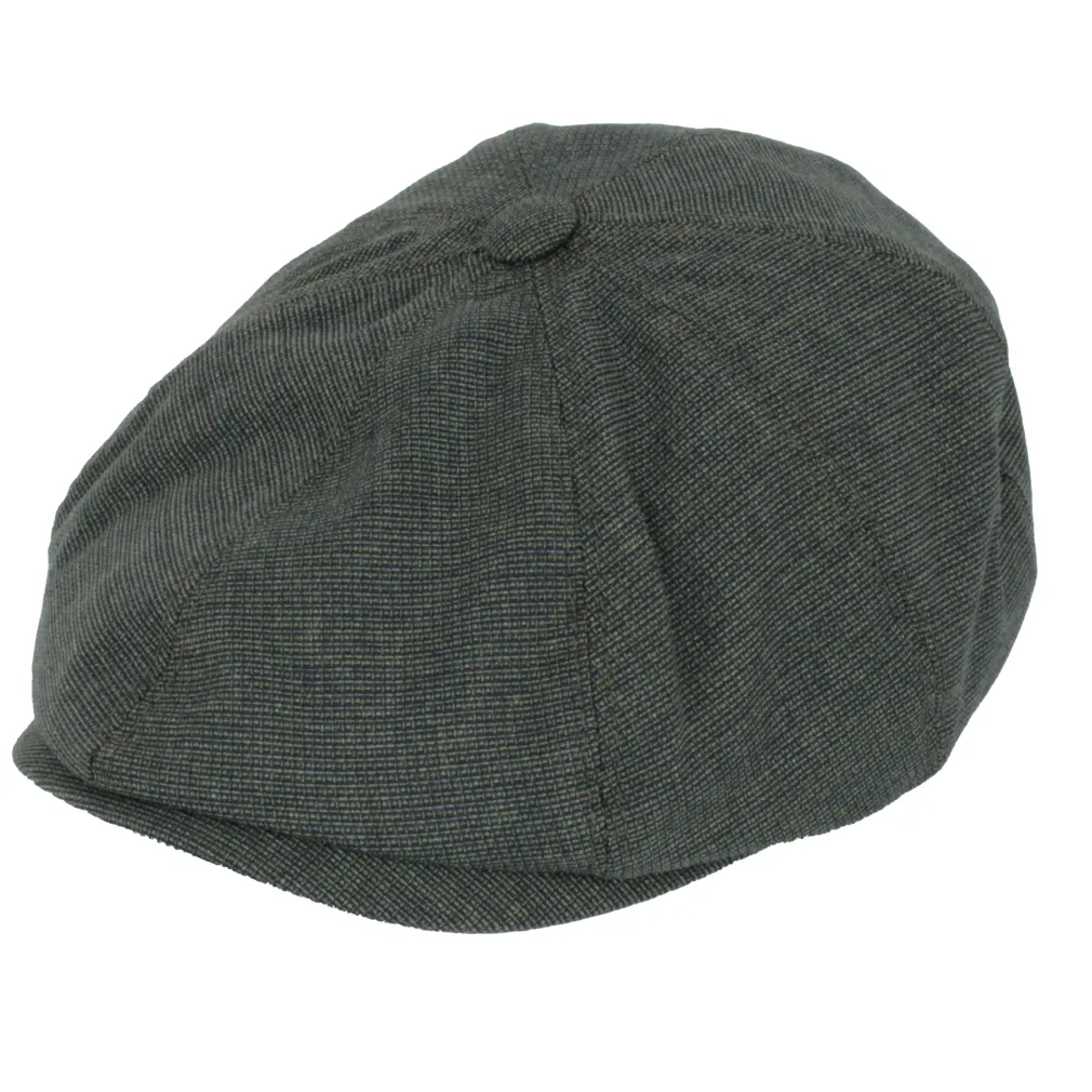 Kaszkiet męski Polar Fashion K268G – Niebiesko-zielony melanż z nutą odwagi