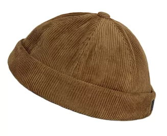 Czapka Dokerka Fisherman K262B – Krótka Leonka Vintage w Kolorze Jasny Brąz - 2