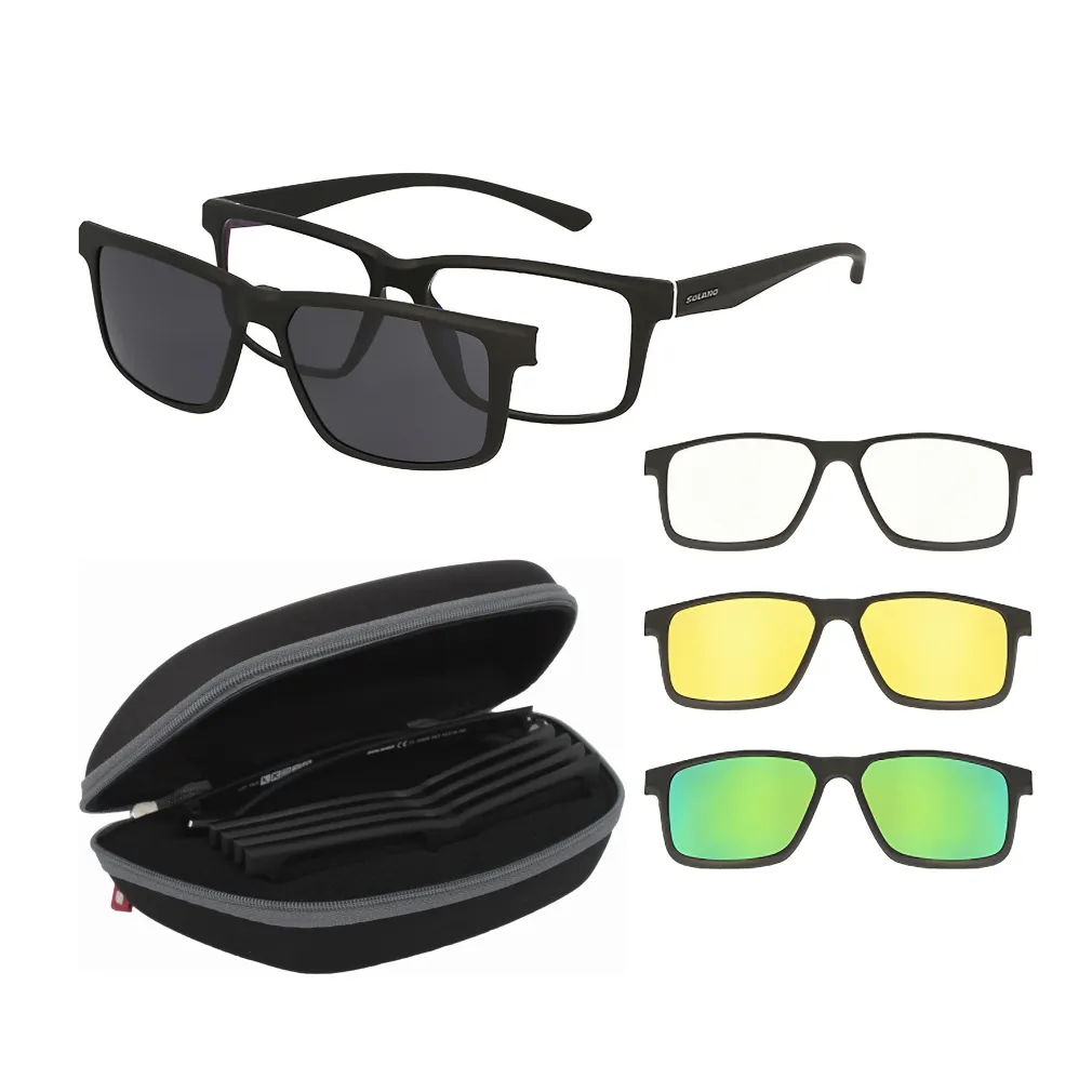 Solano CL30009 Set Oprawa korekcyjna z nakładką przeciwsłoneczną clip-on