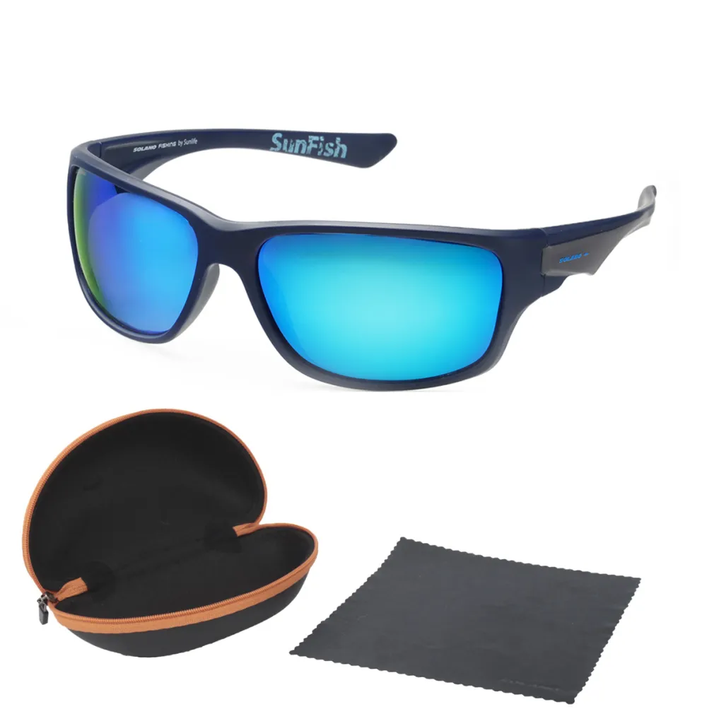 Solano Niebieskie Okulary Mirror HD Blue z polaryzacją FL20068D