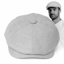 Kaszkiet męski Peaky Blinders beżowy bawełniany Polar Fashion K305A 57-61cm