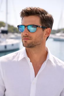 Solano okulary męskie polaryzacyjne  lustrzane Mirror HD Icy Blue 10544B - 6