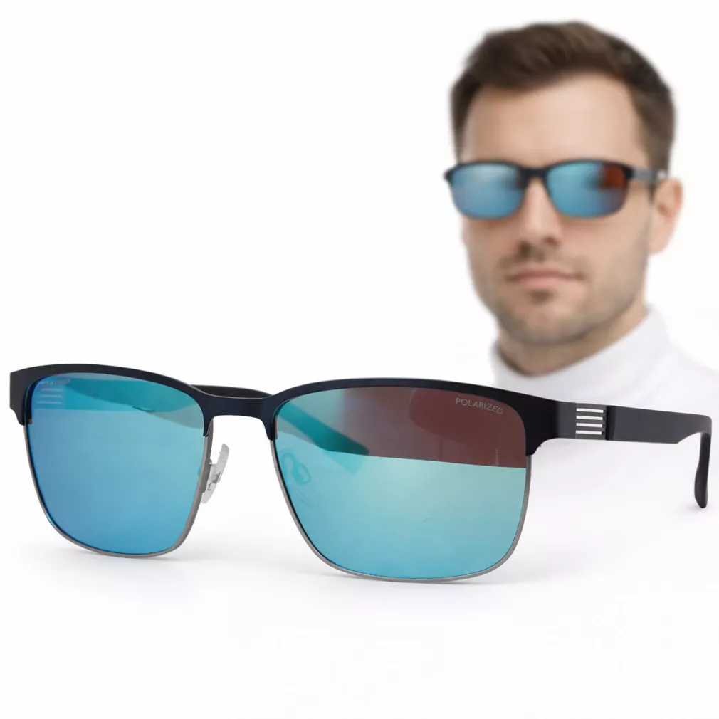 Solano okulary męskie polaryzacyjne  lustrzane Mirror HD Icy Blue 10544B
