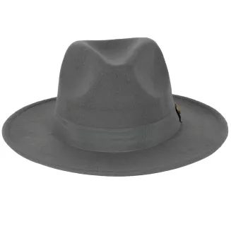 Kapelusz damski Fedora grafitowy R239B Polar Fashion – elegancki rozmiar 57 - 4
