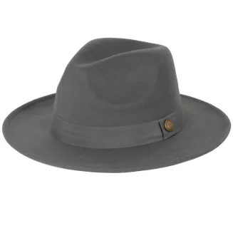 Kapelusz damski Fedora grafitowy R239B Polar Fashion – elegancki rozmiar 57 - 5