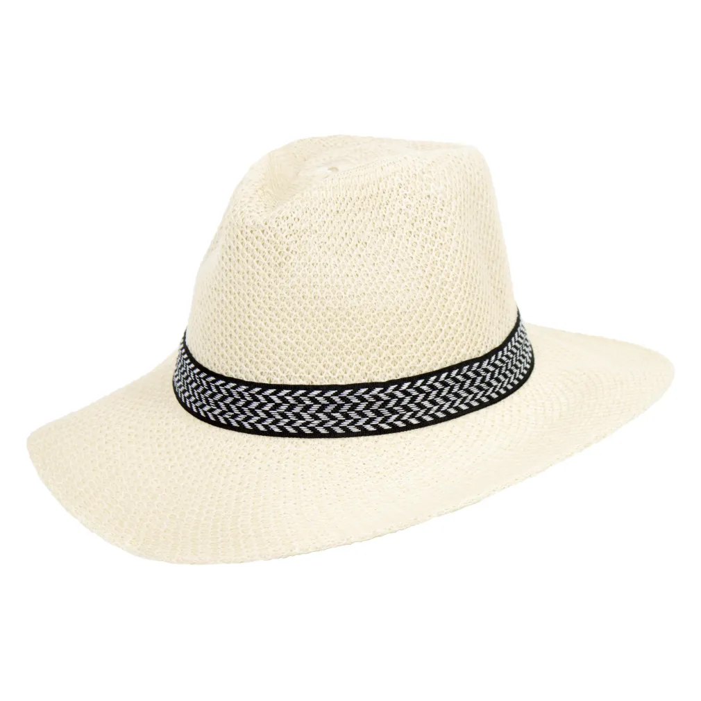 Jasnobeżowy Stylowy Letni Kapelusz Panama – Polar Fashion R231B