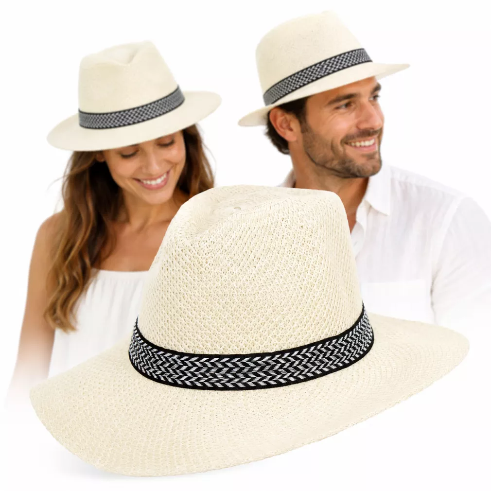 Jasnobeżowy Stylowy Letni Kapelusz Panama – Polar Fashion R231B