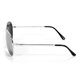 Aviator - Hit-C - Silver Classic Sunglasses + Accessories - 3