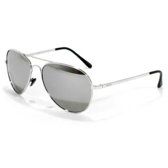 Aviator - Hit-C - Silver Classic Sunglasses + Accessories - 4