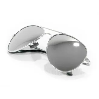 Aviator - Hit-C - Silver Classic Sunglasses + Accessories - 2