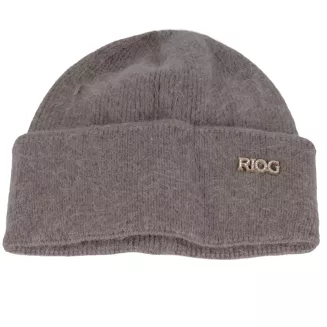 Czapka damska z angory Polar Fashion W527G cappuccino, ciepła, elegancka - 2