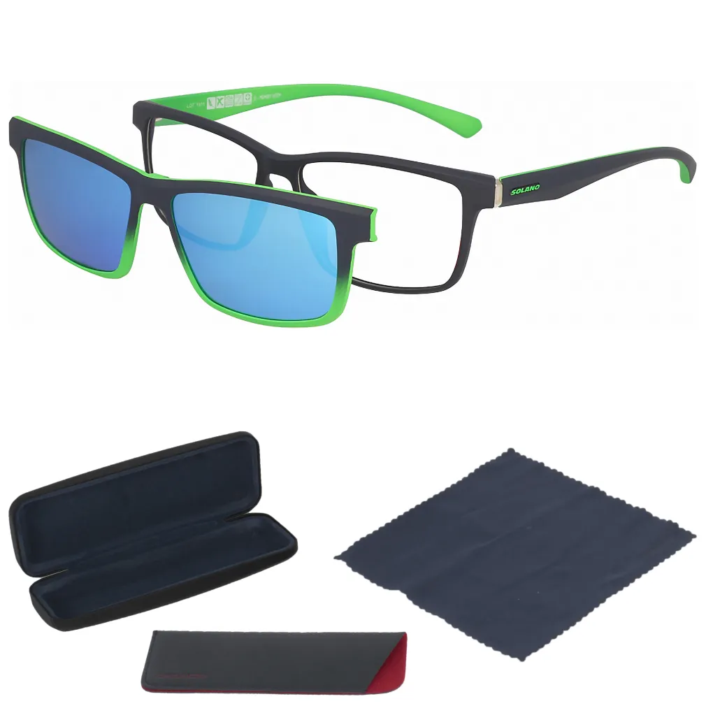 Solano CL30014A Corrective Frame With Clip-On Sun Cover