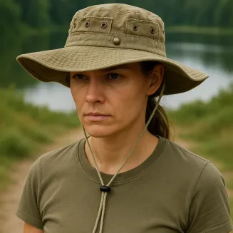 Kapelusz Polar Fashion R245B Khaki – Ochrona przed Słońcem Idealny na Wyprawy - 2