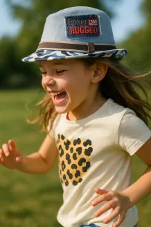 R185A Classic Hat Trilby Children'S Roket With A Belt - 2