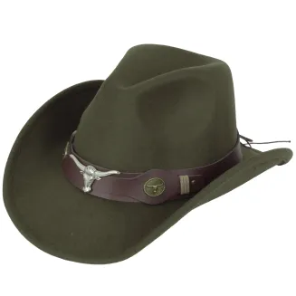 Kapelusz Cowboy R238D Zielony – Styl Western na - Przygody Polar Fashion - 2