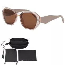 Transparentne okulary Polar Fashion PR9120C5 – kobiecy styl i funkcja UV