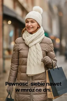 W363Bk Beige Haker Women'S Winter Set Knitted Hat With Scarf - 6