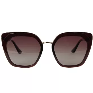 Damskie okulary przeciwsłoneczne brązowe złote GR Solano SS21091B - 3