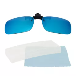 Prescription Glasses Overlay NP18G Blue Polarized Sun Overlay