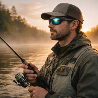 Okulary wędkarskie Solano FL20069C polaryzacyjne Icy Green dla kierowców - 5