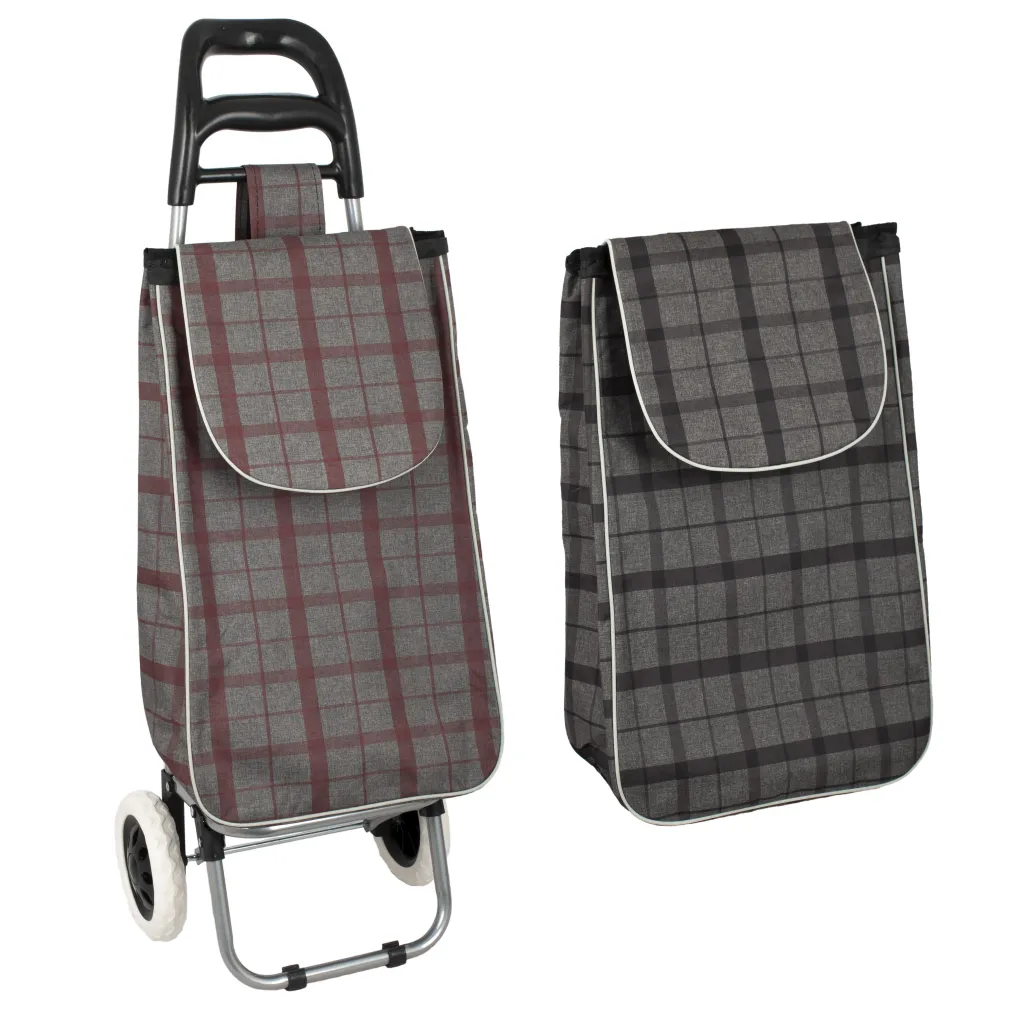 2 Shopping Bag On Wheels Only WZ243Dt Two-Wheel Cart For Shopping Or Beach