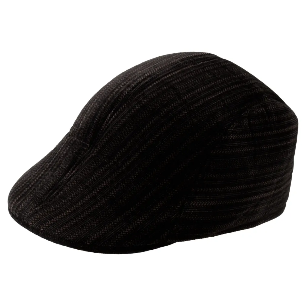 Polar Fashion-Kaszkiet męski bawełniany ciepła czapka-K168A -Brązowy