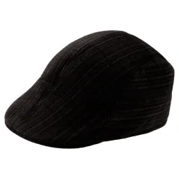 Polar Fashion-Kaszkiet męski bawełniany ciepła czapka-K168A -Brązowy