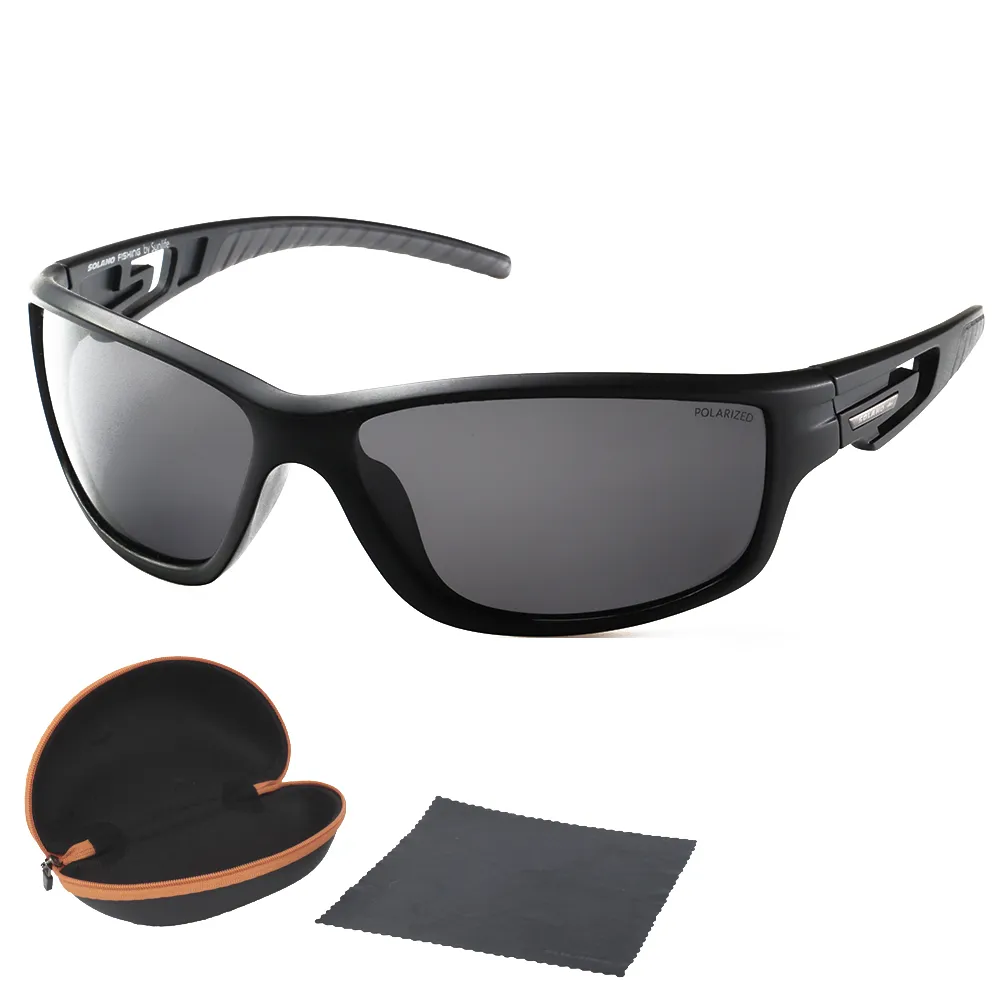 Solano Fishing Czarne Okulary przeciwsłoneczne z polaryzacją FL20067A